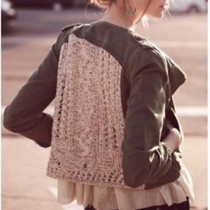 Anthropologie's Daughters of the Liberation openwork army jacket